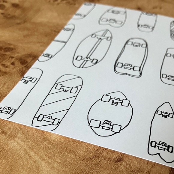 Skateboard Patterned Notebook - Picture 3 of 7